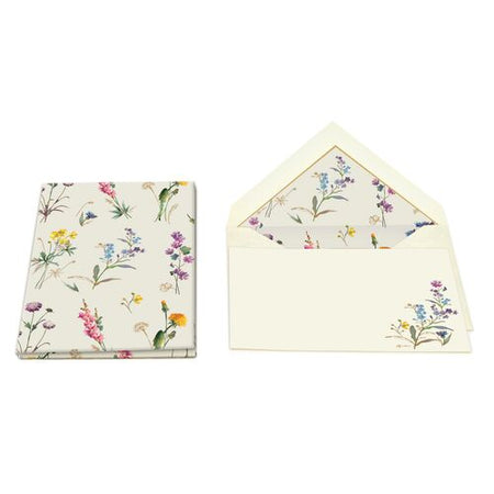 Kartos Wild Flowers portfolio featuring vibrant floral designs on a high-quality stationery cover