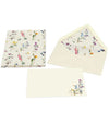 Kartos Wild Flowers portfolio showcasing vibrant floral cover and organized interior pages for stationery and document storage.