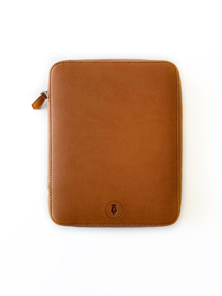 Eng Leather Co. - 9 Slot Apple Leather Pen Case Camel (Vegan) - Papier Plume