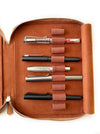 Eng Leather Co. - 18 Slot Apple Leather Pen Case Camel (Vegan) - Papier Plume