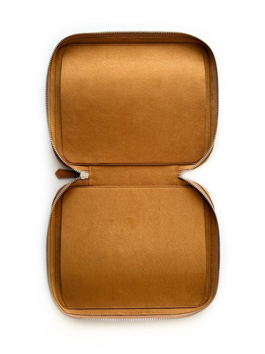 Eng Leather Co. - 9 Slot Apple Leather Pen Case Camel (Vegan) - Papier Plume