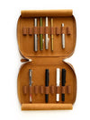 Eng Leather Co. - 18 Slot Apple Leather Pen Case Camel (Vegan) - Papier Plume