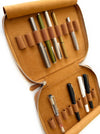 Eng Leather Co. - 18 Slot Apple Leather Pen Case Camel (Vegan) - Papier Plume
