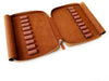 Eng Leather Co. - 18 Slot Leather Pen Case Autumn Golden Leaf - Papier Plume