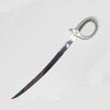 Pewter letter opener by Le Potier D'Étain with intricate design and polished finish, ideal for opening envelopes.
