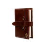Large refillable latch journal by Il Cartiglio featuring Italian brown leather cover for daily planning and note-taking.