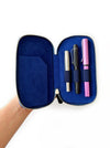 Eng Leather Co. - 3 Slot - Leather Pen Case Blue Galaxy - Papier Plume