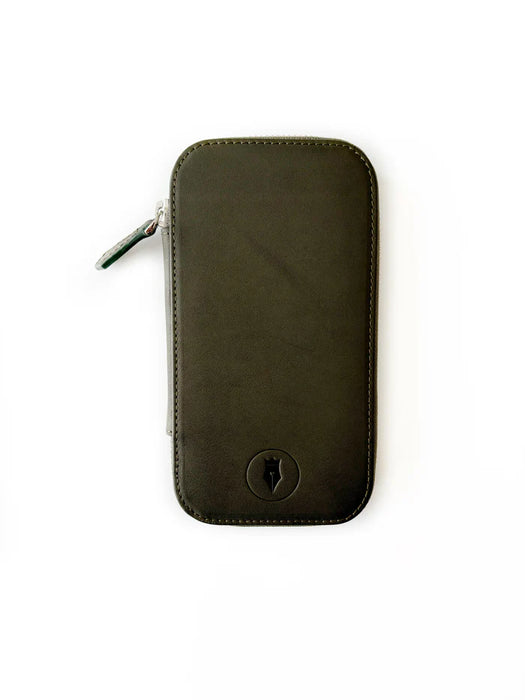 Eng Leather Co. - 3 Slot - Leather Pen Case Natural Olive - Papier Plume