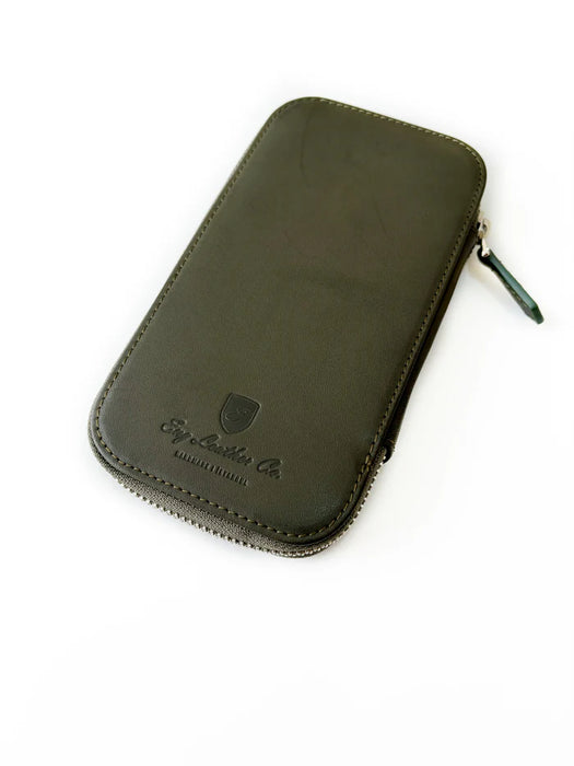 Eng Leather Co. - 3 Slot - Leather Pen Case Natural Olive - Papier Plume