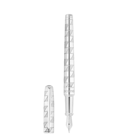 S.T. Dupont Line D Eternity Monogram 1872 - Fountain Pen- Silver - Papier Plume
