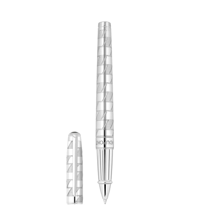 S.T. Dupont Line D Eternity Monogram 1872 - Rollerball - Silver - Papier Plume