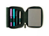 Eng Leather Co. - 4 Slot Leather A6 Pen Case - Dark Olive Green - Papier Plume