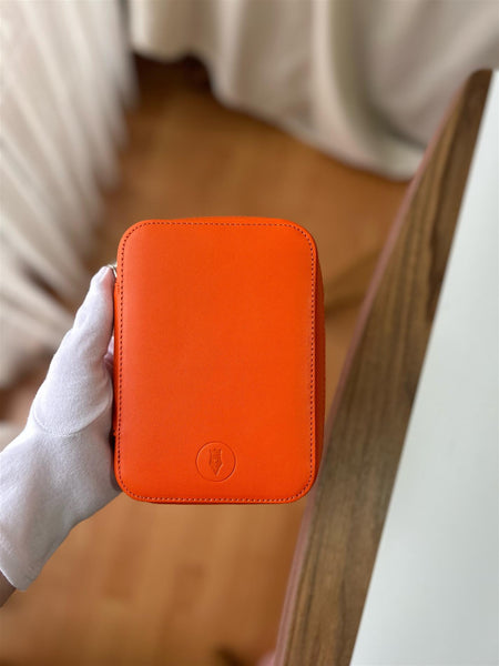 Eng Leather Co. - 4 Slot Leather A6 Pen Case - Pumpkin - Papier Plume