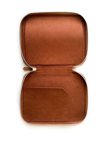 Eng Leather Co. - 8 Slots Apple Leather A6 Pen Case Camel (Vegan) - Papier Plume