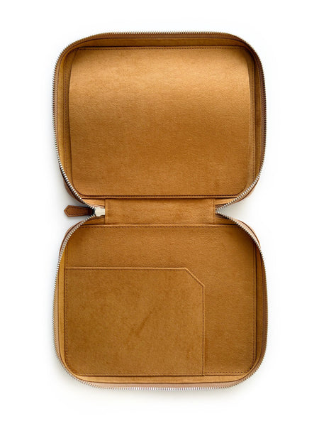 Eng Leather Co. - 8 Slots Apple Leather A6 Pen Case Camel (Vegan) - Papier Plume