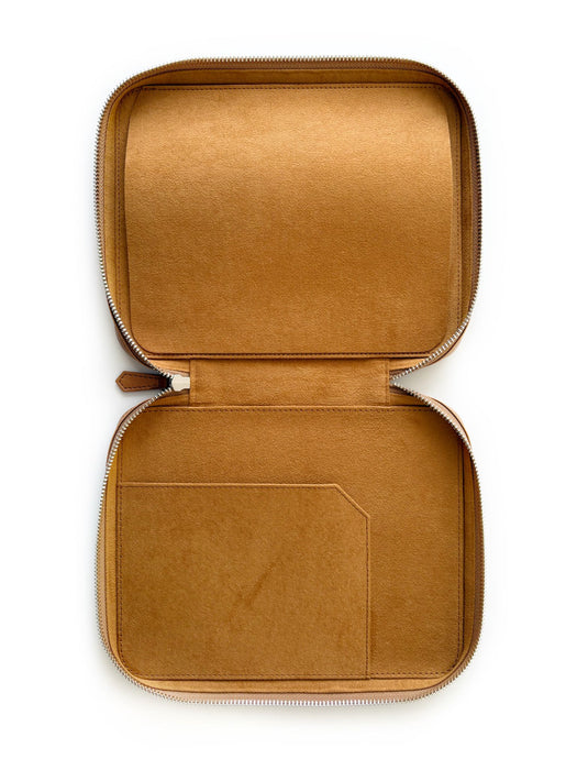 Eng Leather Co. - 8 Slots Apple Leather A6 Pen Case Camel (Vegan) - Papier Plume