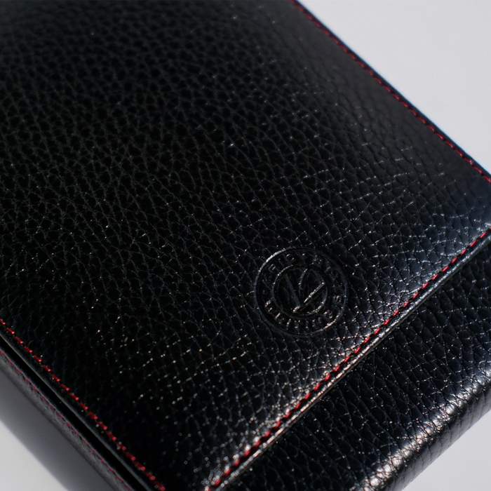 Eng Leather Co. - 5 Pen Hard Case Black - Papier Plume