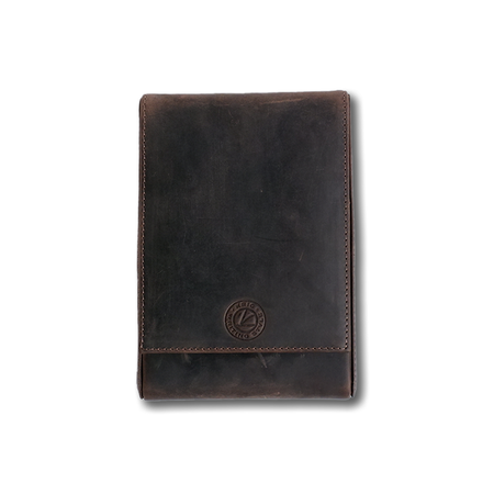 Eng Leather Co. - 5 Pen Hard Case Dark Brown - Papier Plume