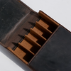 Eng Leather Co. - 5 Pen Hard Case Dark Brown - Papier Plume