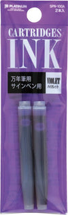 Luxury Brands of America Platinum preppy ink cartridge for printers, shown in a close-up image with packaging details.