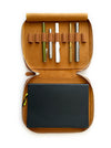 Eng Leather Co. - 9 Slot Apple Leather Pen Case Camel (Vegan) - Papier Plume