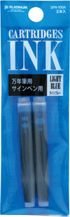 Luxury Brands of America Platinum Preppy Ink Cartridge in black, compatible with Preppy pens, shown in close-up image.