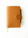 Eng Leather Co. - A6 Size - Leather Notebook Cover Aged Natural - Papier Plume