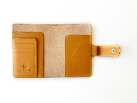 Eng Leather Co. - A6 Size - Leather Notebook Cover Aged Natural - Papier Plume