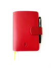Eng Leather Co. - A6 Size - Leather Notebook Cover Ruby Red - Papier Plume
