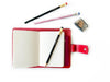 Eng Leather Co. - A6 Size - Leather Notebook Cover Ruby Red - Papier Plume