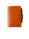 Eng Leather Co. - A6 Size - Leather Notebook Cover Sunrise Orange - Papier Plume