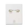 Alexa Pulitzer kissing gator place card featuring a playful gator illustration for elegant event table settings.