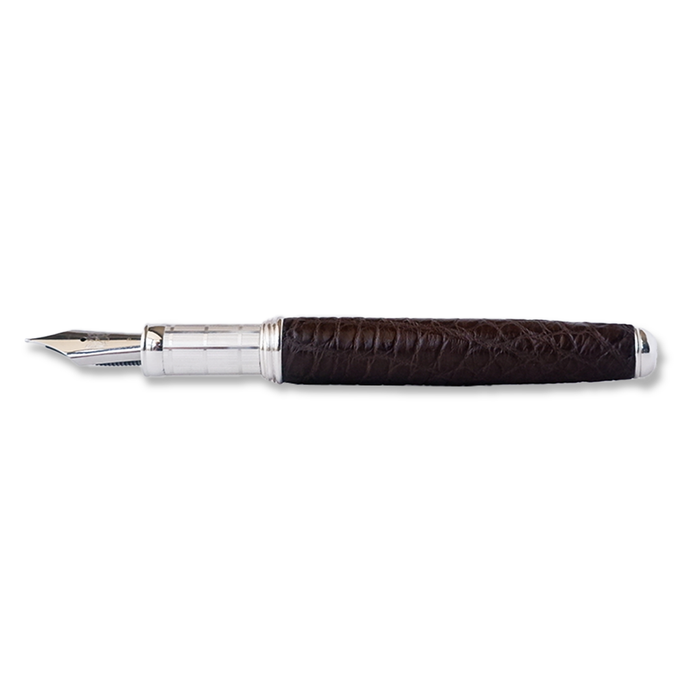 Grifos - Alligator Leather Brown - Fountain Pen - Papier Plume