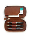 Eng Leather Co. - 3 Slot - Vegan Pen Case Camel - Papier Plume