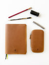 Eng Leather Co. - 3 Slot - Vegan Pen Case Camel - Papier Plume