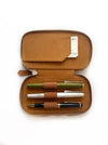 Eng Leather Co. - 3 Slot - Vegan Pen Case Camel - Papier Plume