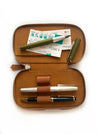 Eng Leather Co. - 3 Slot - Vegan Pen Case Camel - Papier Plume