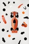 Assembli Race Car flaming orange parts
