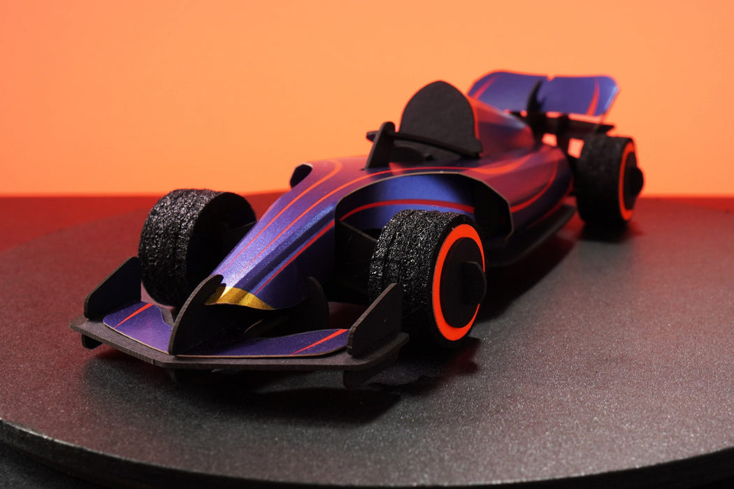 Assembli Race Car octane blue front zoom