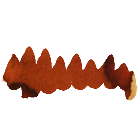 Papier Plume caramel fountain pen ink bottle showing rich brown ink in a glass container for writing and calligraphy.