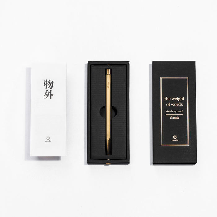 Y Studio - STAT-14 Classic - Sketching Pencil - Brass - Papier Plume