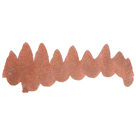 Copper metallic calligraphy ink bottle from Papier Plume, featuring a sleek glass container with copper-colored ink visible inside.
