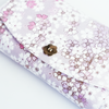 Iridescent Cathay Bloom pen case with a shimmering, colorful floral design, made of durable material for storing writing tools.