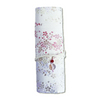 Cathay iridescent bloom pen case with floral design, showcasing a vibrant, colorful exterior and a secure zipper closure.