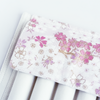 Cathay Snowlit Bloom pen case with floral pattern, compact design, and zipper closure, made of durable material.