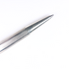 Silver pen on a white background