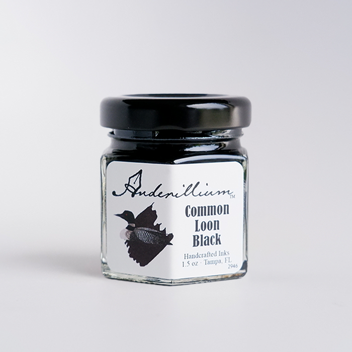 Anderillium - Common Loon Black - Fountain Pen Ink - Papier Plume