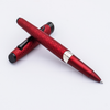 Diplomat Cobra rollerball pen in burgundy red with a sleek face design, showcasing its elegant and modern writing instrument style.