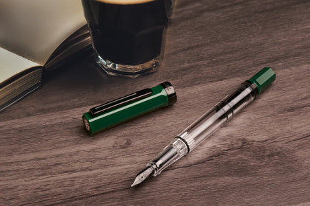 Twsbi - Eco Irish Green W/ Onyx- Fountain Pen - Papier Plume