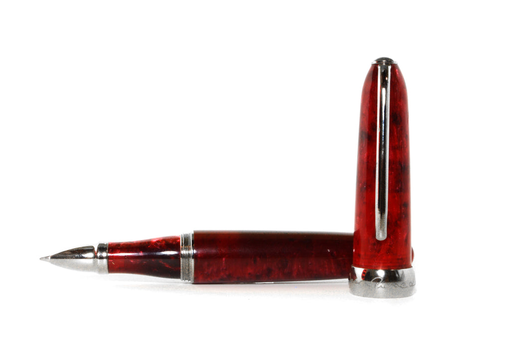 Jean-Pierre Lepine - Winston - Rollerball - Red with Chrome Accessory - Papier Plume